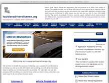 Tablet Screenshot of louisianadriverslicense.org
